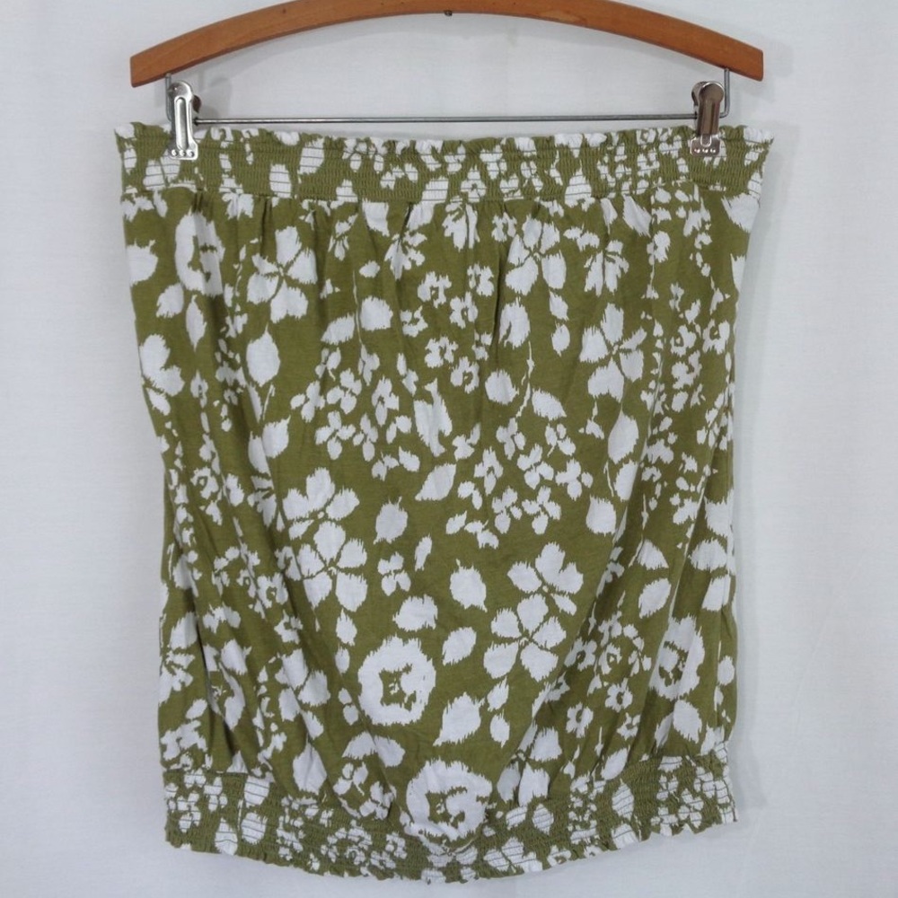 Brand new TUBE TOP (green and white)